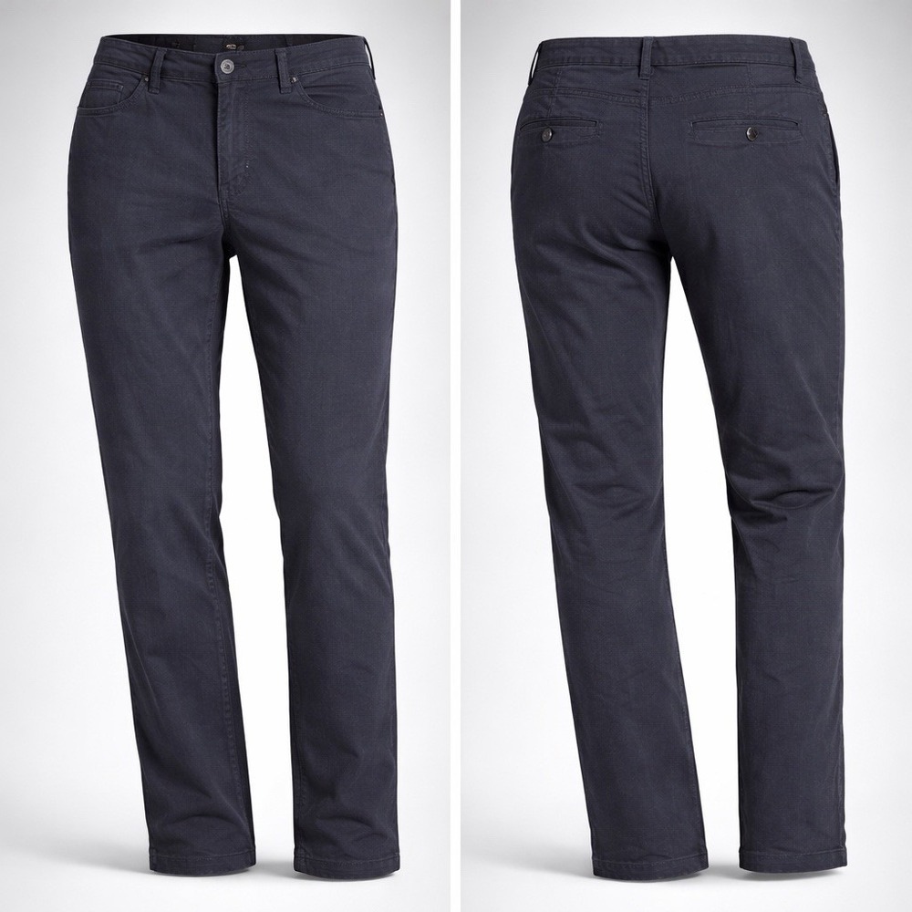 Diesel Mens 30 Cropped Slim Fit Stretch Chino Trousers Pants NAVY